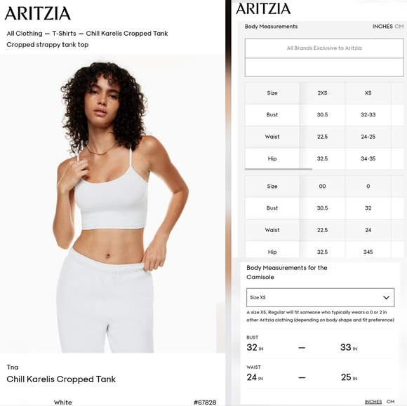 🇨🇦 Aritzia TNA Chill Karelis White Cropped Cami Top - Picture 14 of 16